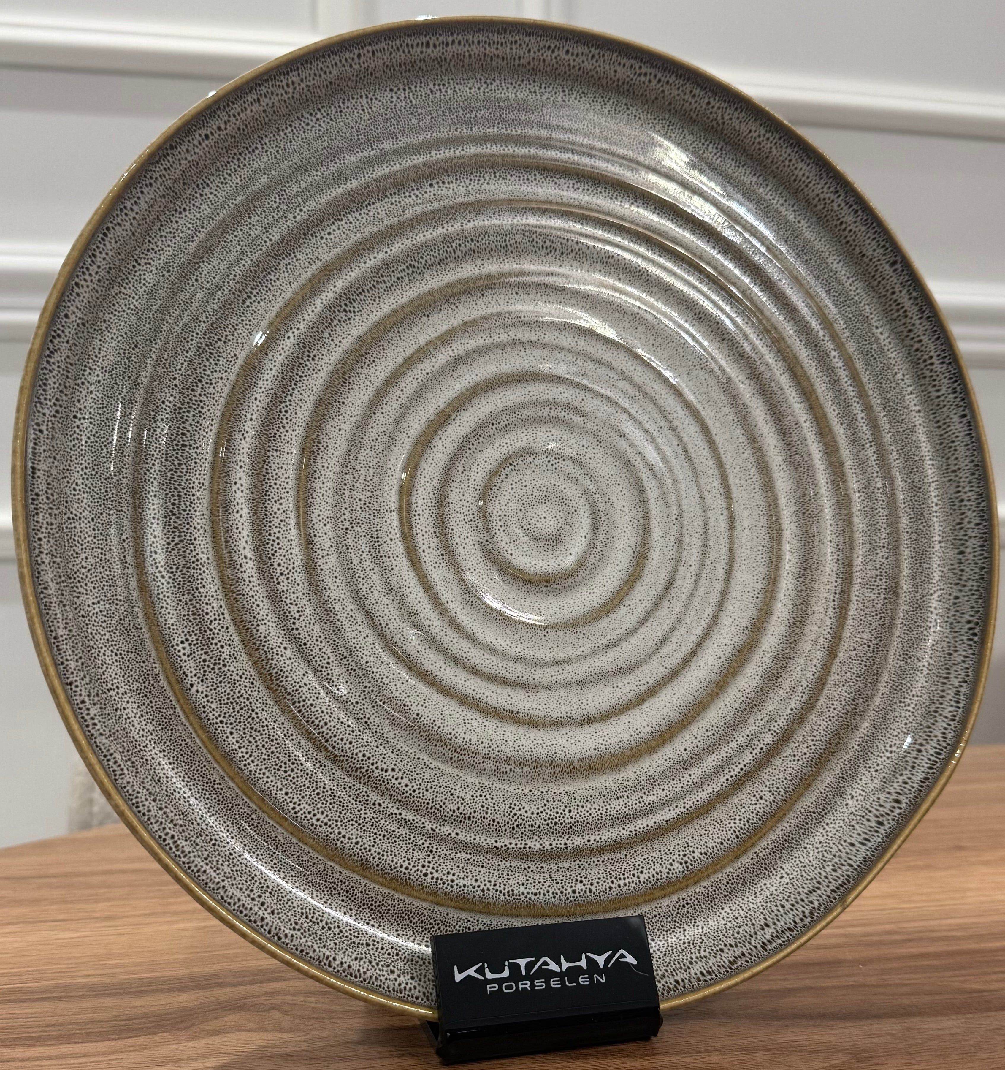 Assiette plate spirale