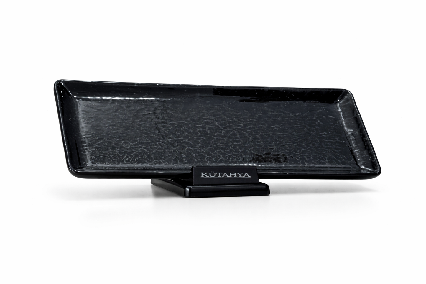 Assiette rectangulaire Magnetite