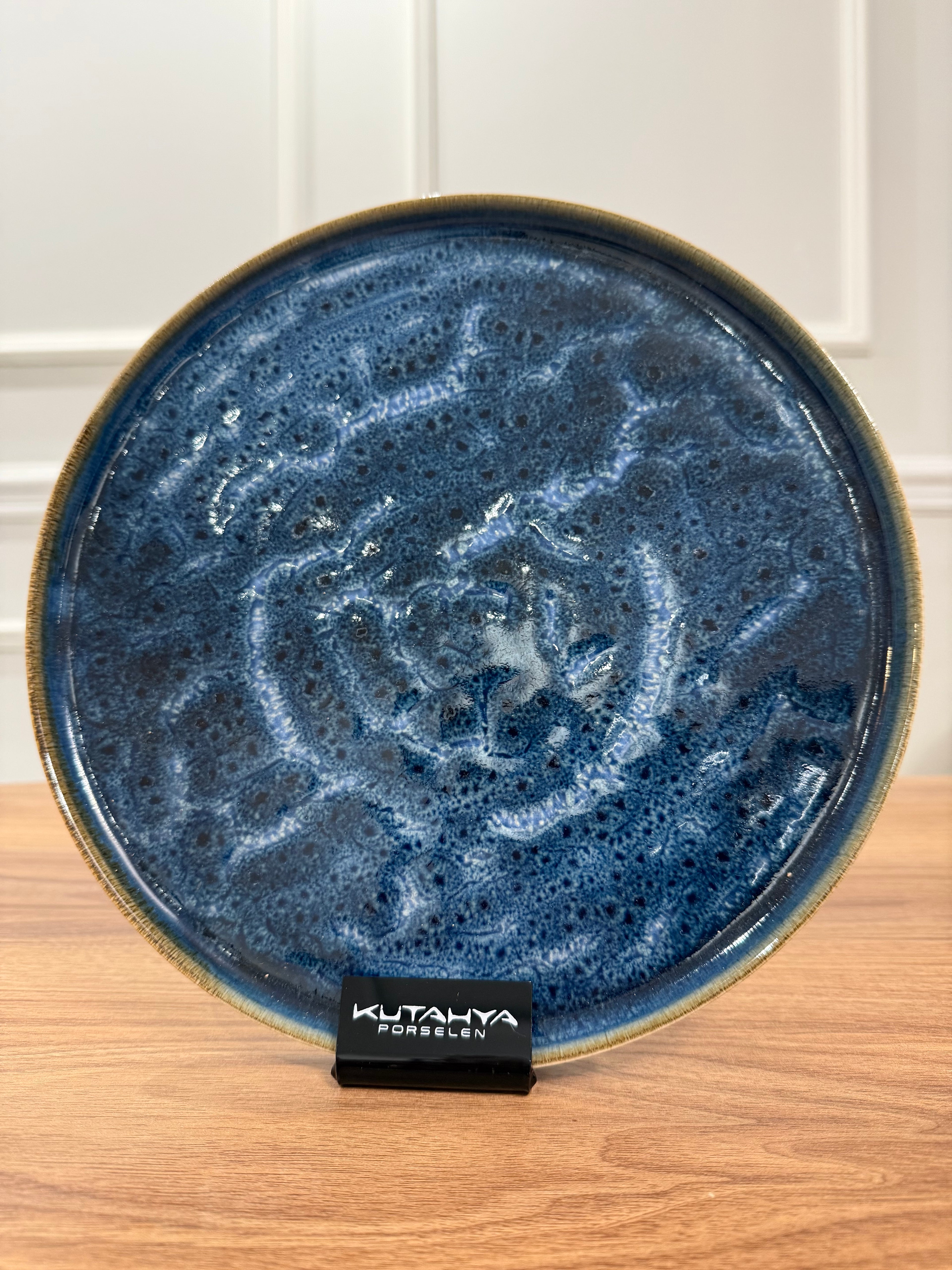Assiette plate Bleu marine