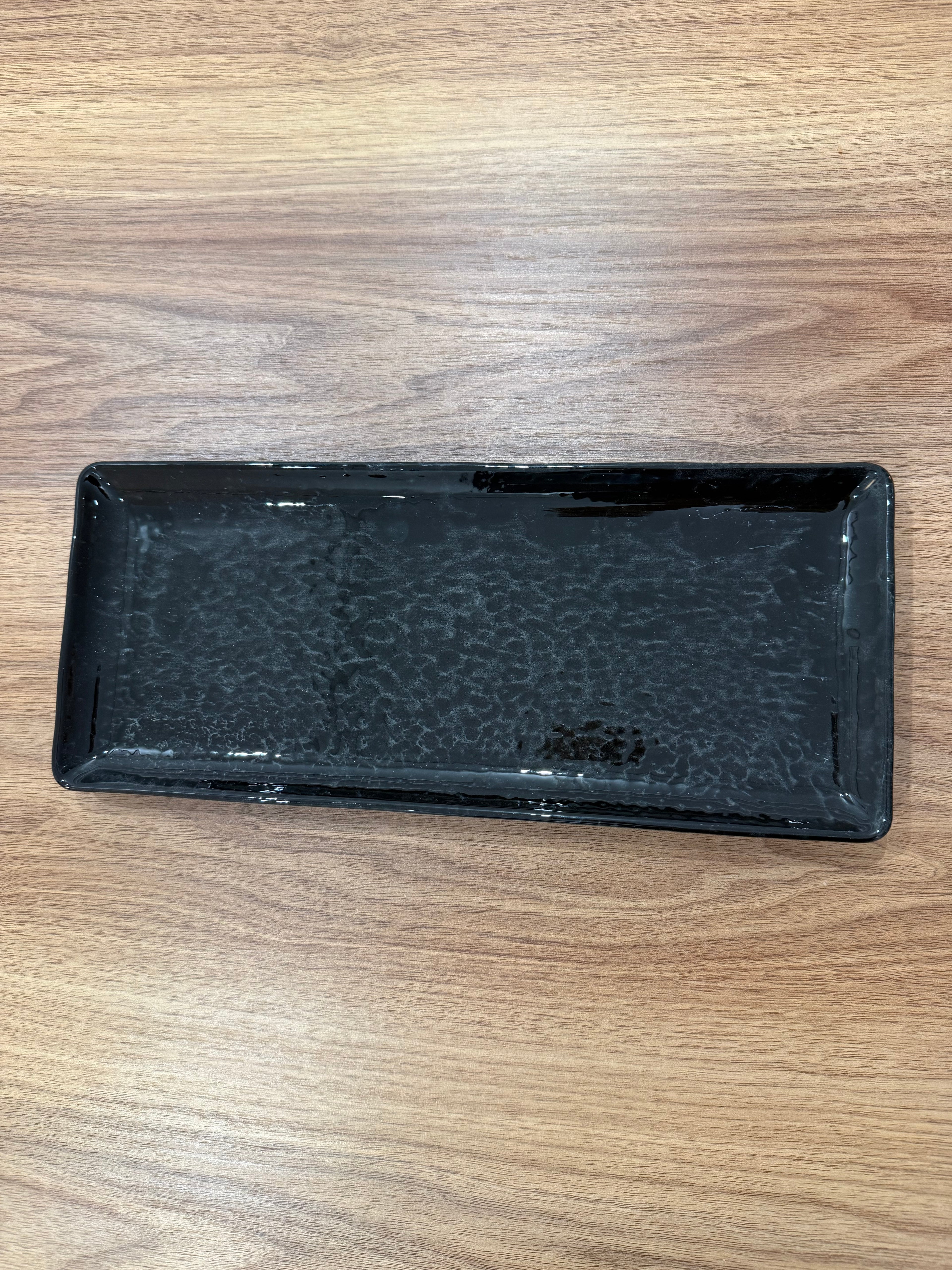 Assiette rectangulaire Magnetite