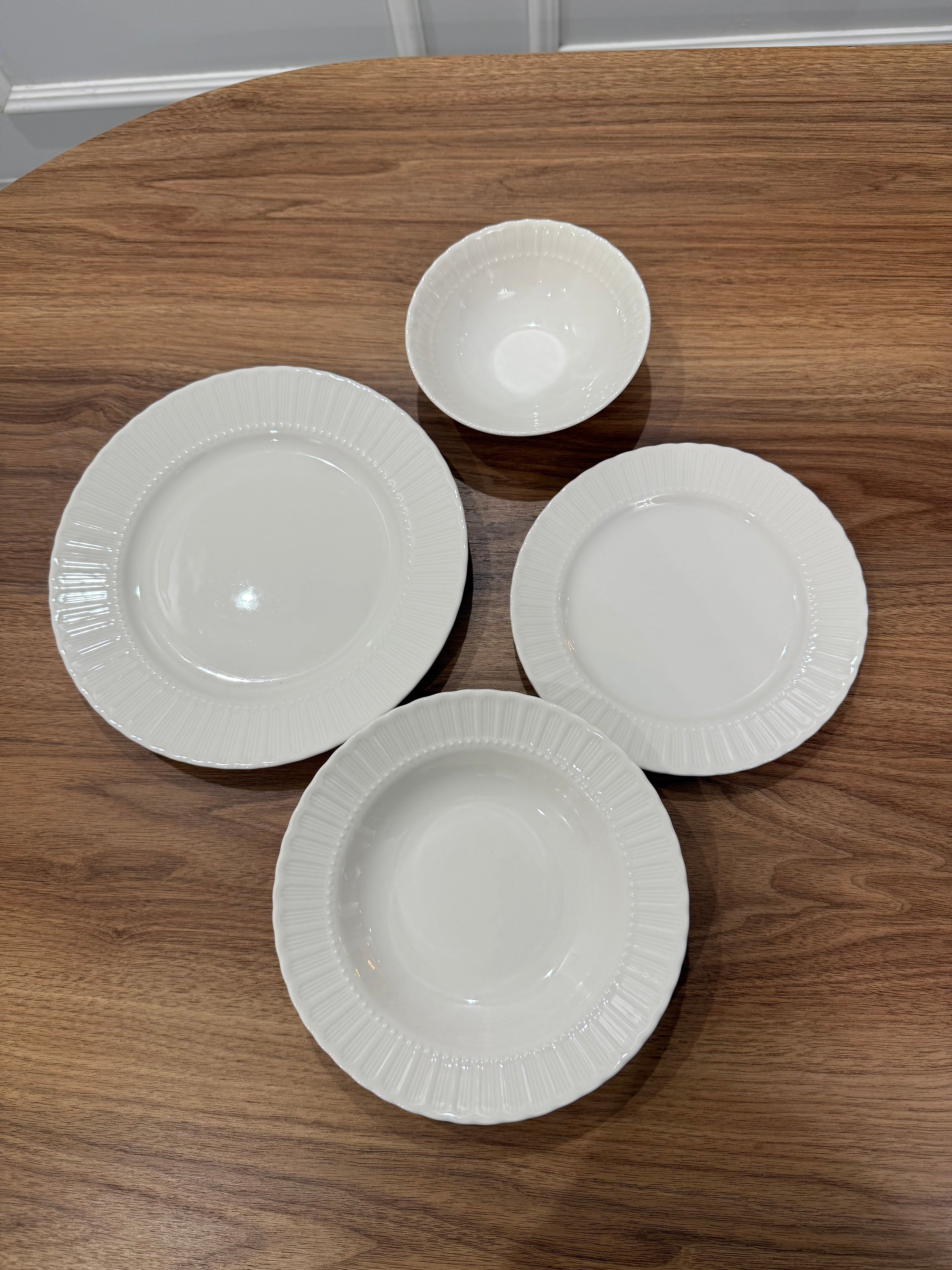 Set 24 pièces blanc